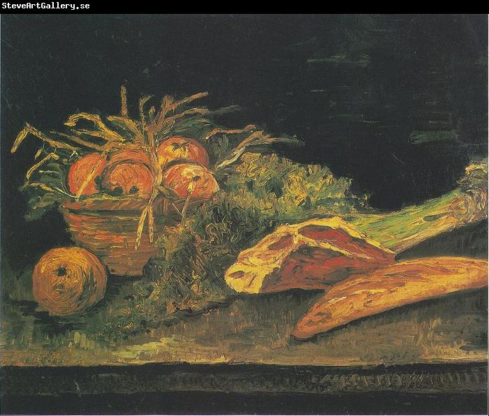 Vincent Van Gogh Still life with apple basket